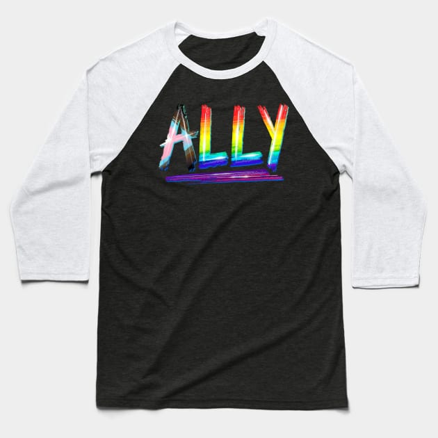 Ally Baseball T-Shirt by FindChaos